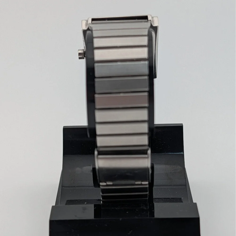 Dom Baiz Snake Watch Mens Silver Stainless Steel Italian Design 0981 Date Window